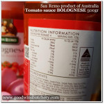 Sauce tomato SANREMO Australia BOLOGNESE 500g